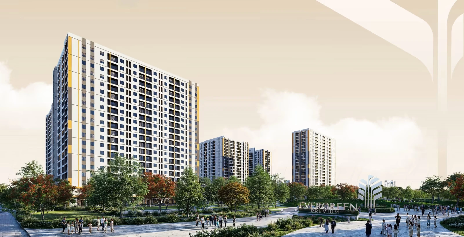 Phối cảnh Evergreen Premium – Tiên Dương 2